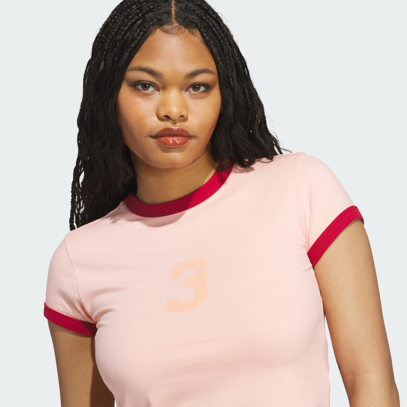 GRAPHIC RINGER BABY TEE 5