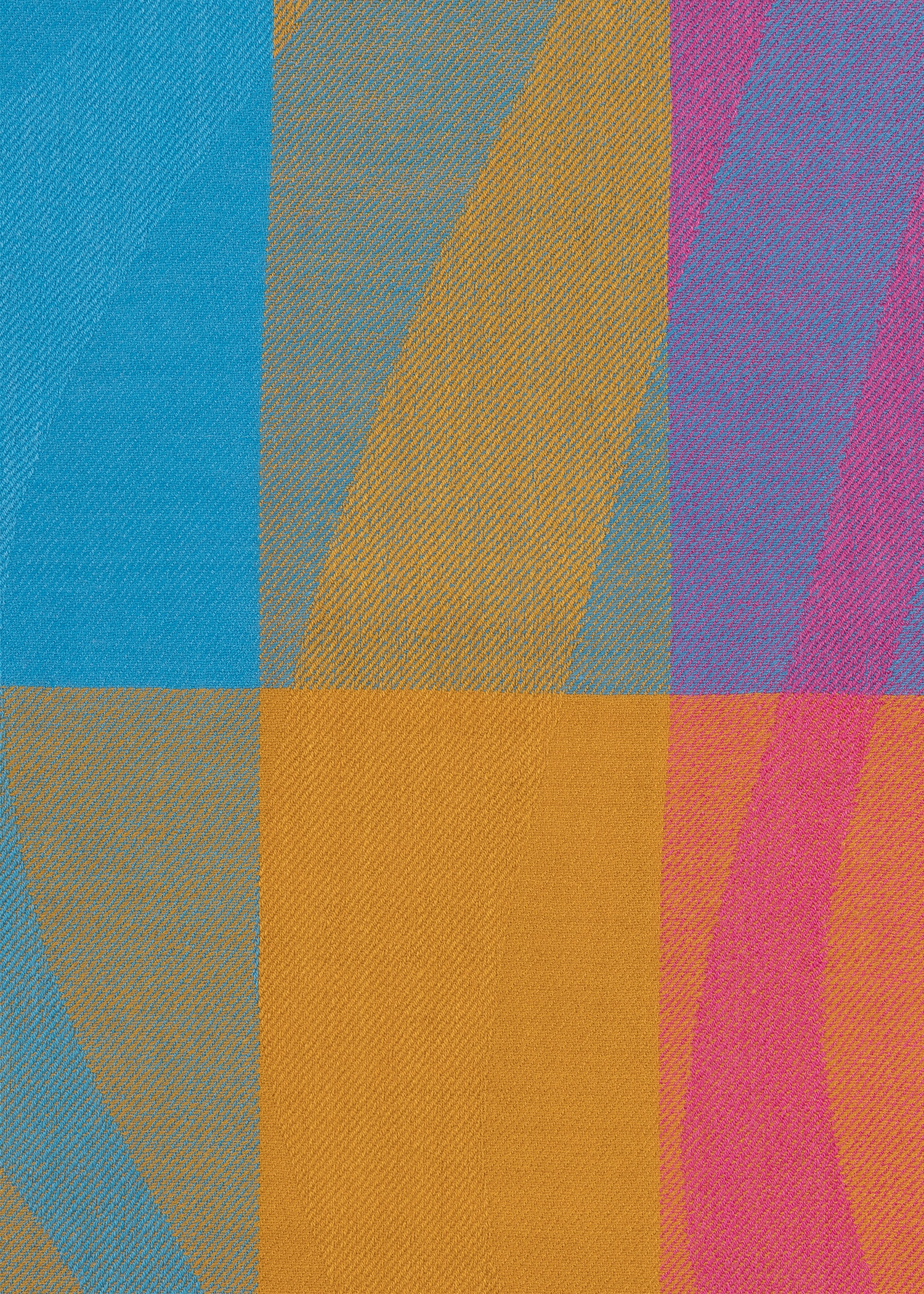 Women's Colourblock 'Swirl' Stripe Logo Scarf - 3