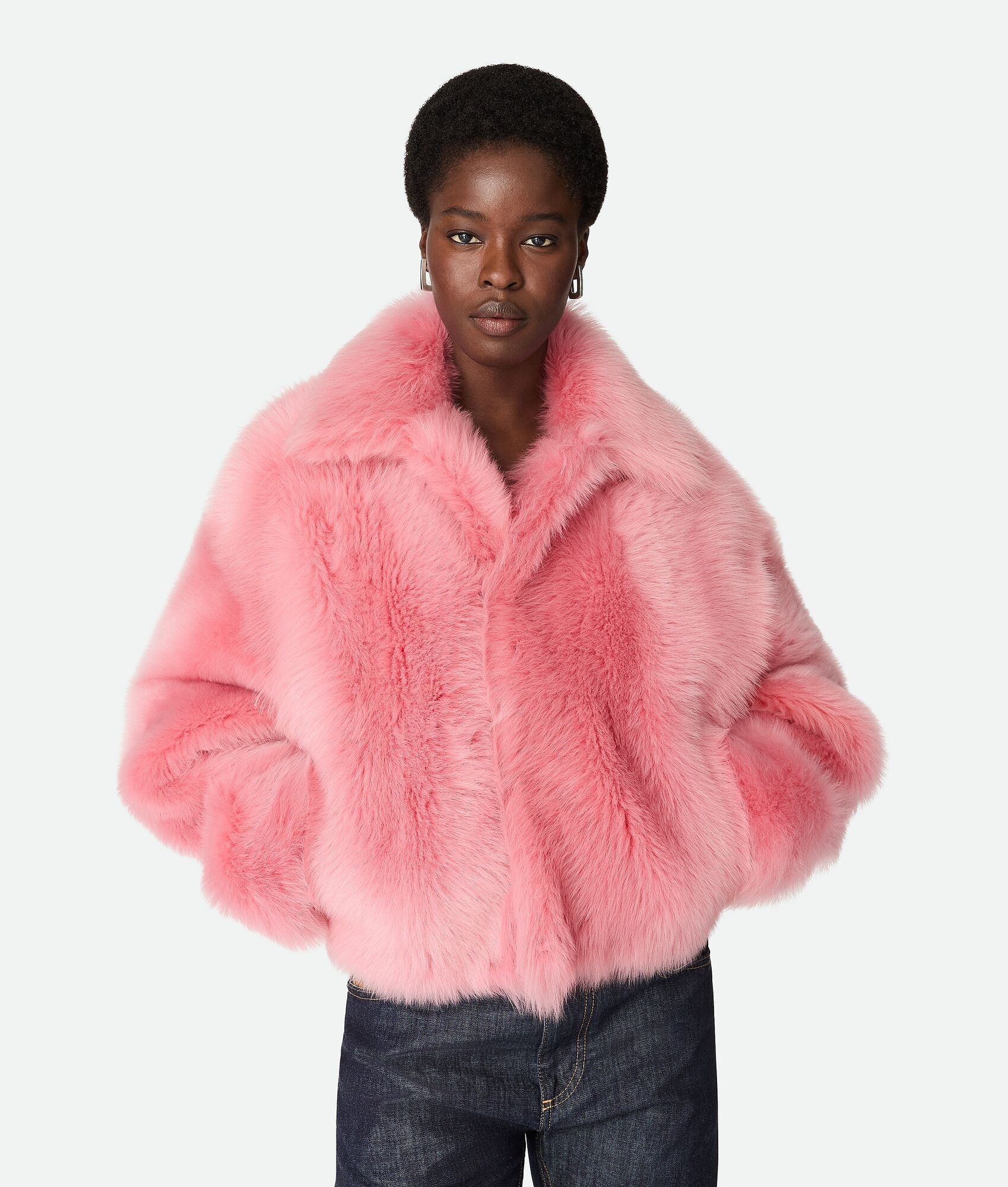 Toscana Shearling Cropped Blouson - 1