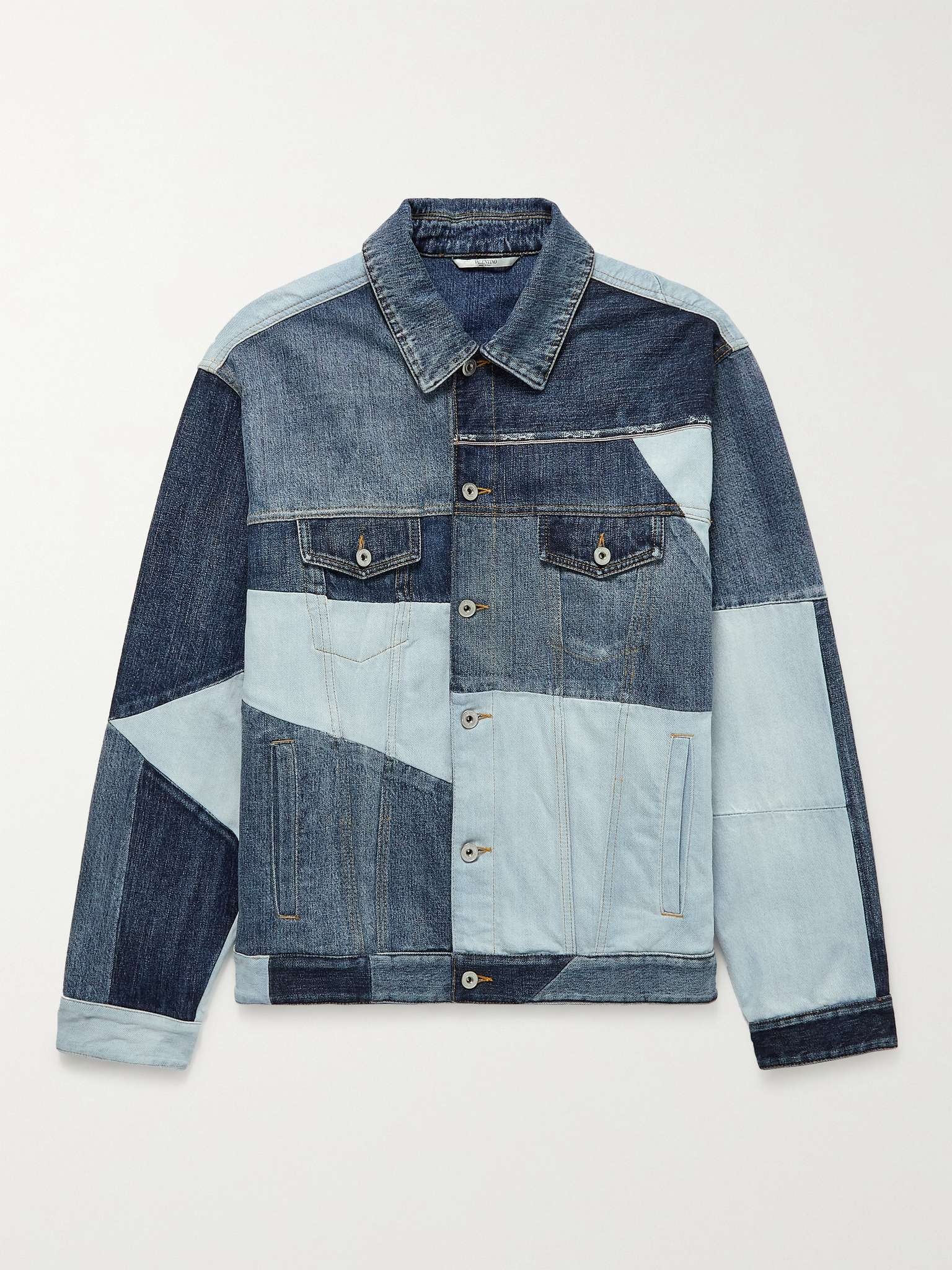 Patchwork Denim Jacket - 1