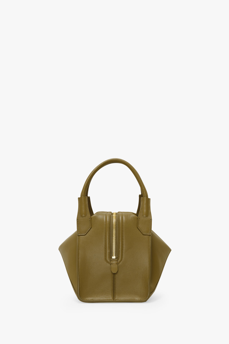 Victoria Beckham Victoria Plié Bag In Cactus Green Leather outlook