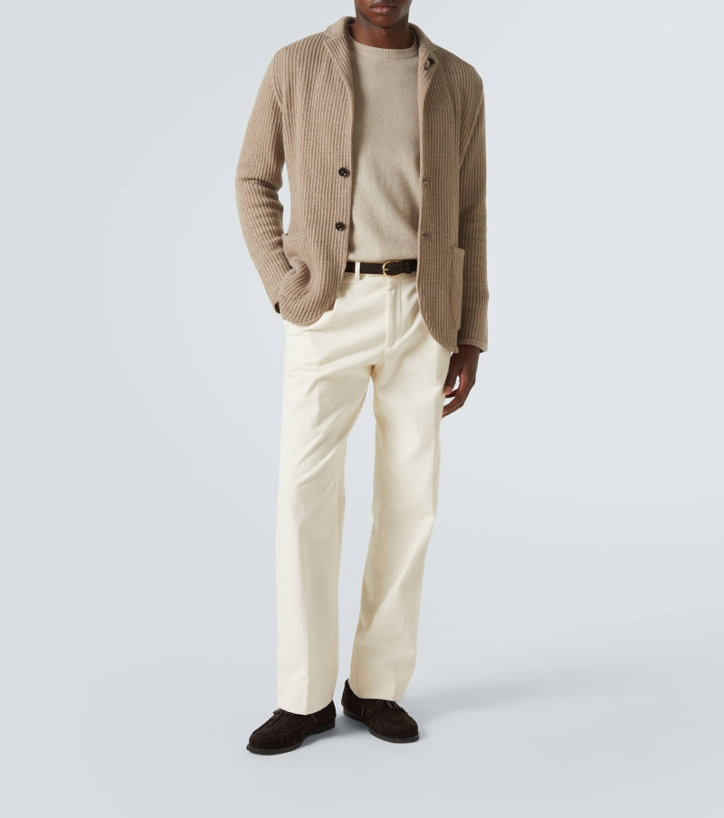 LARDINI Knitted cashmere blazer outlook