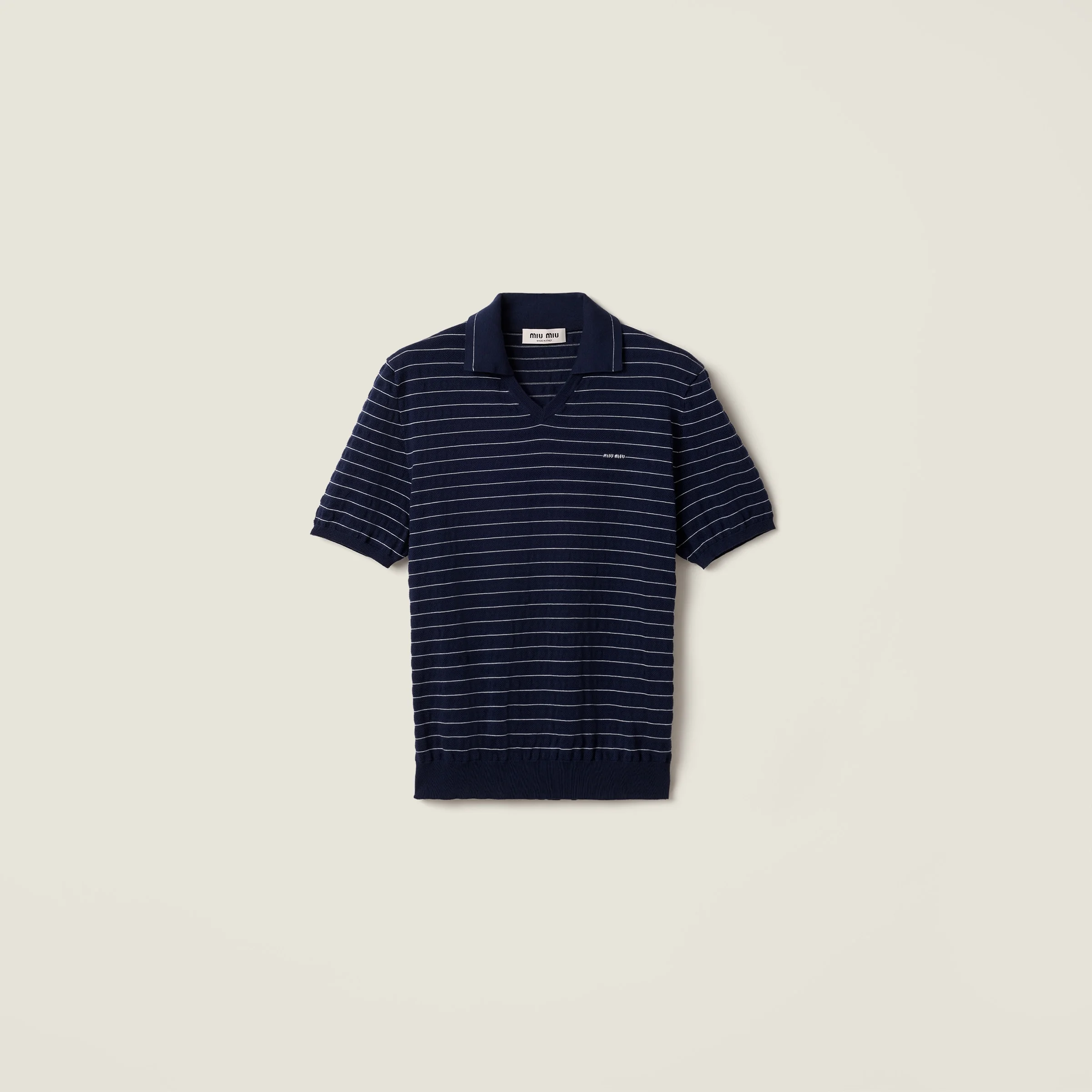 Cotton V-neck sweater - 1