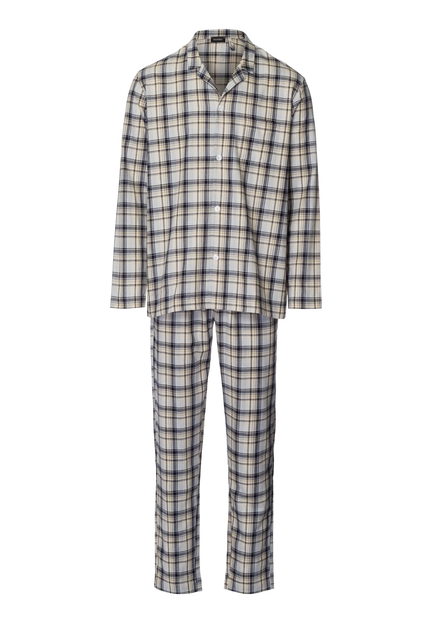 Cozy Comfort Cotton Flannel Button Front Pajama Set - 1