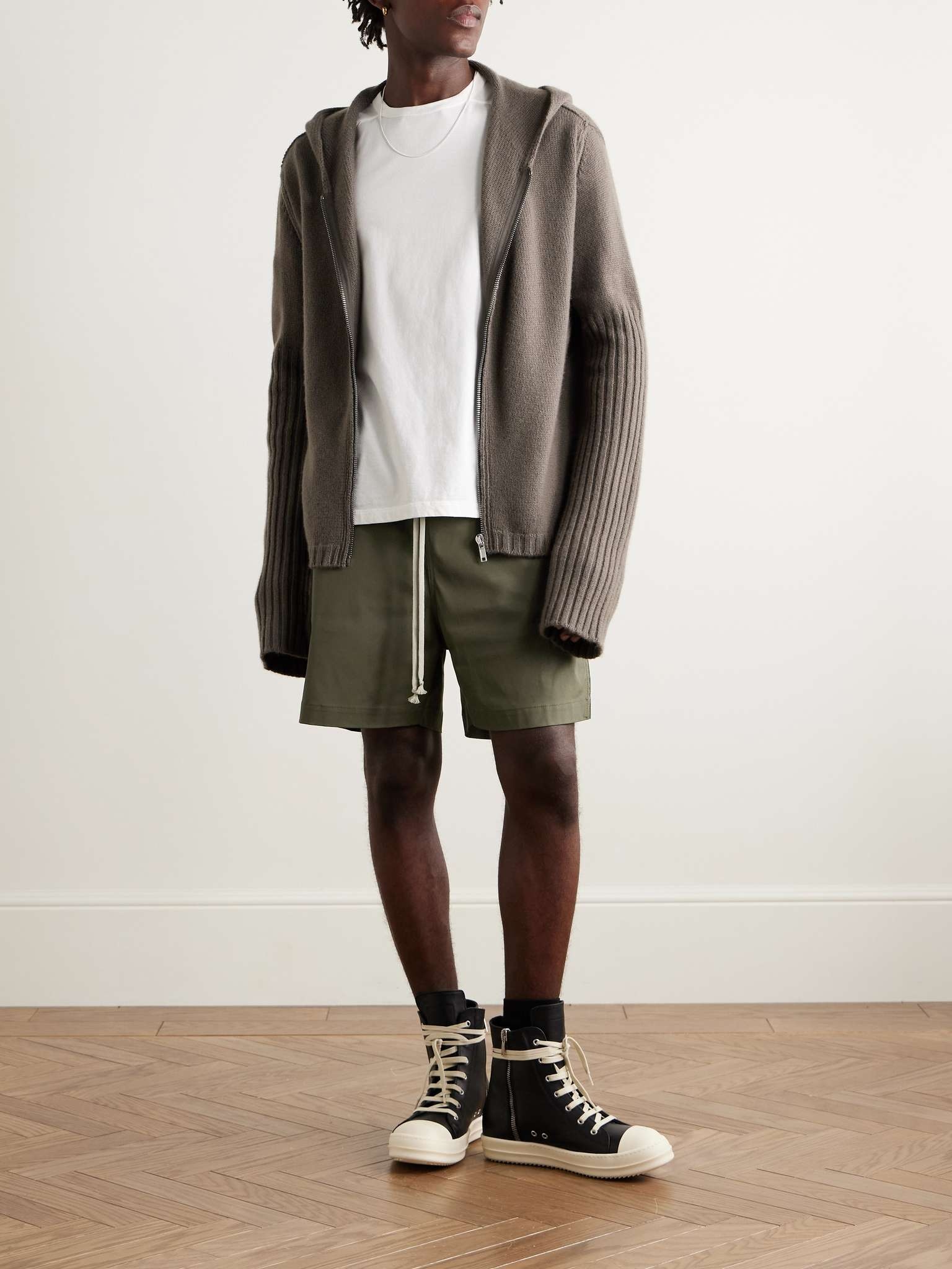 Las Palmas Ribbed Cashmere Zip-Up Hoodie - 2
