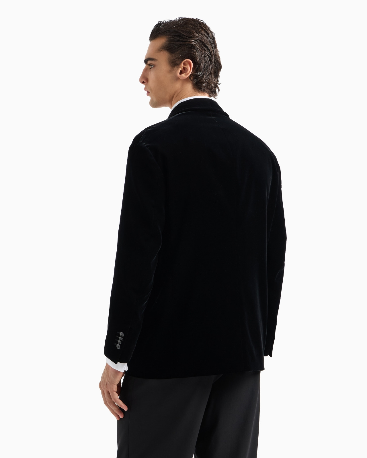 DOUBLE-BREASTED VELVET JACKET - 3