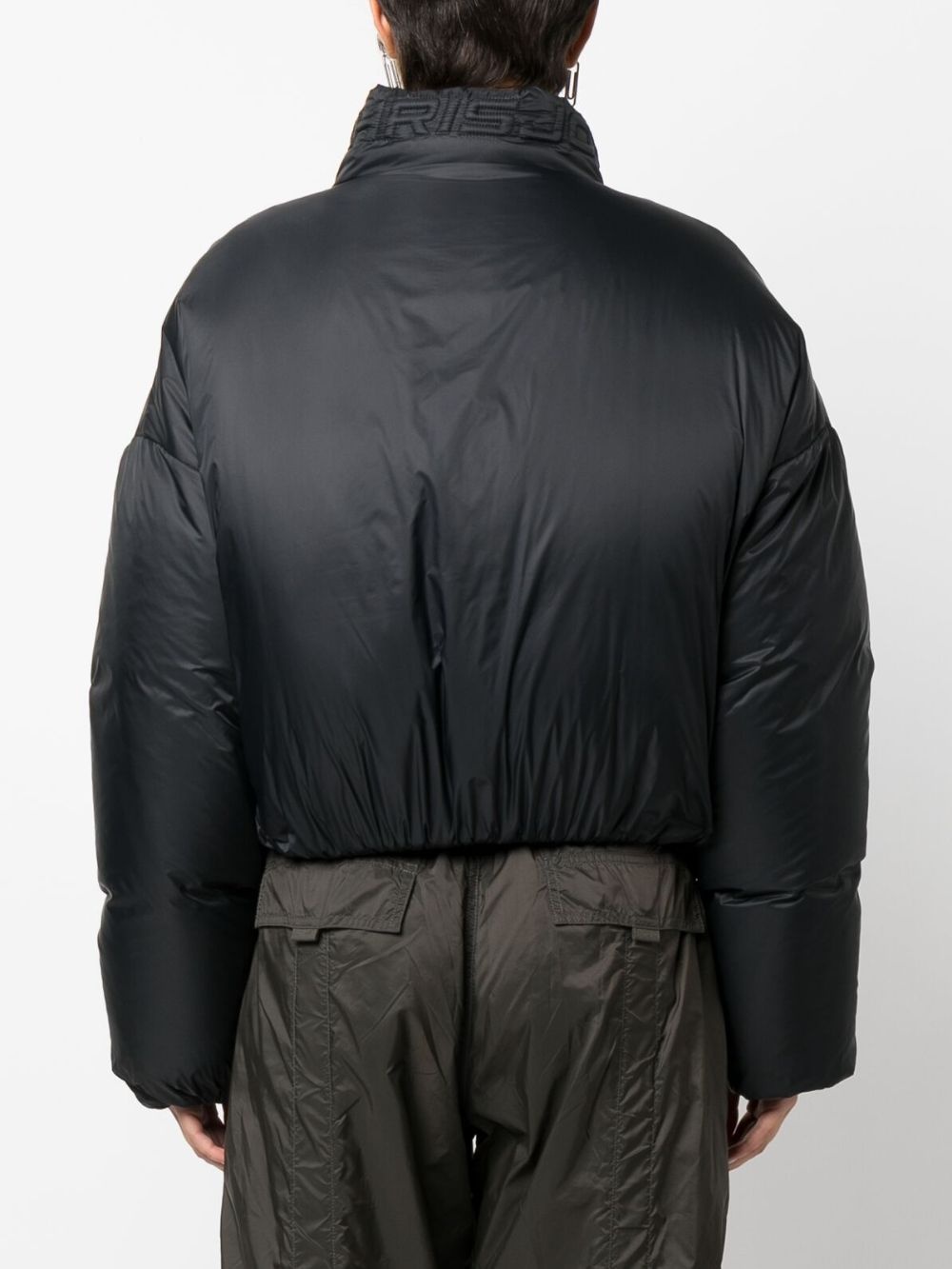 zipped cropped jacket - 4
