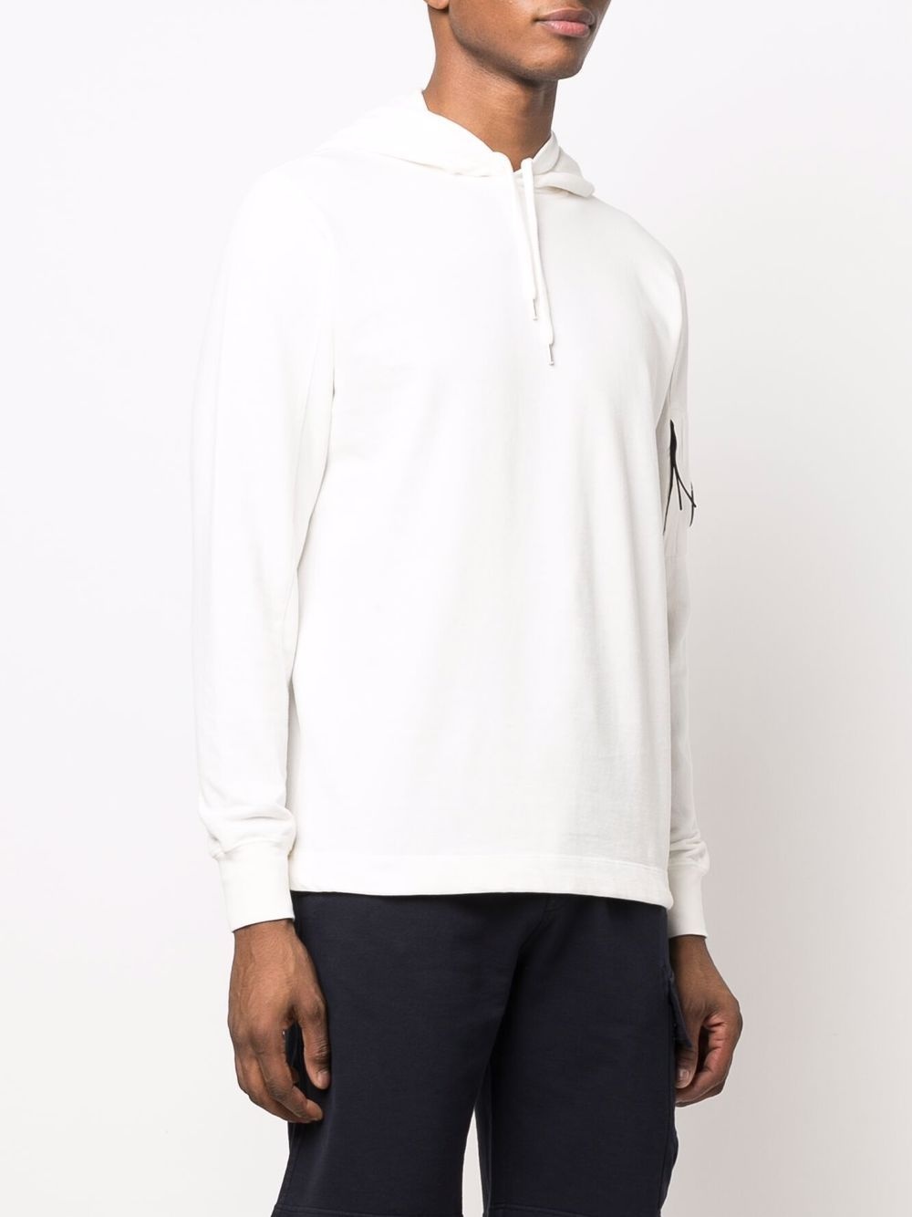 Lens-detailed cotton hoodie - 3