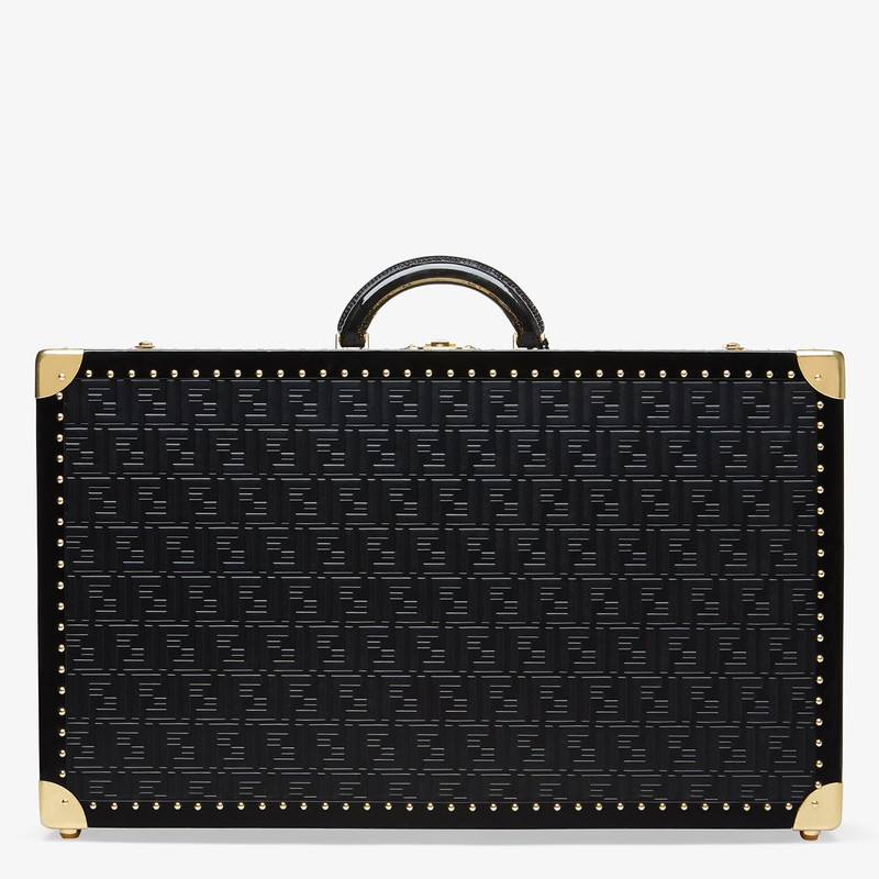 Black leather suitcase 3