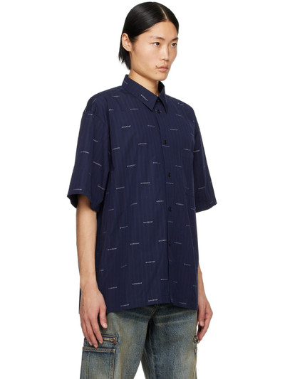 Givenchy Navy Striped Shirt outlook