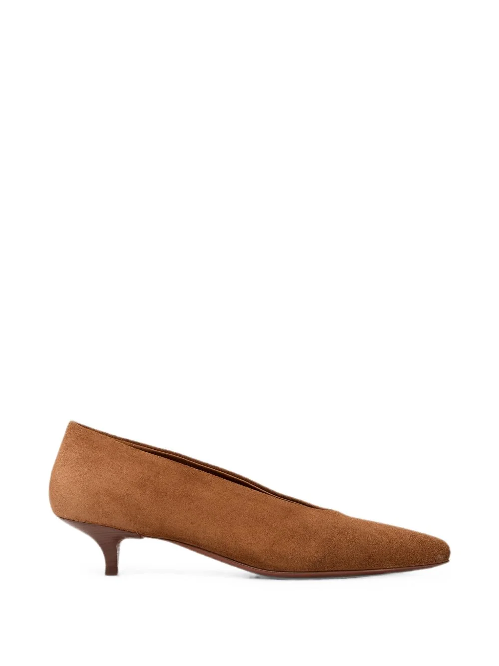 Longiforma suede pointed-toe pumps - 1