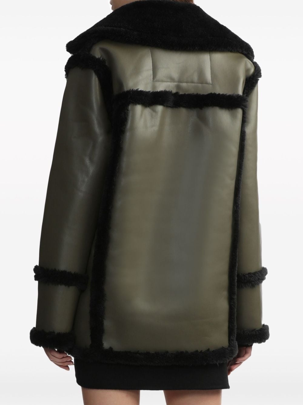 faux-shearling coated jacket - 4