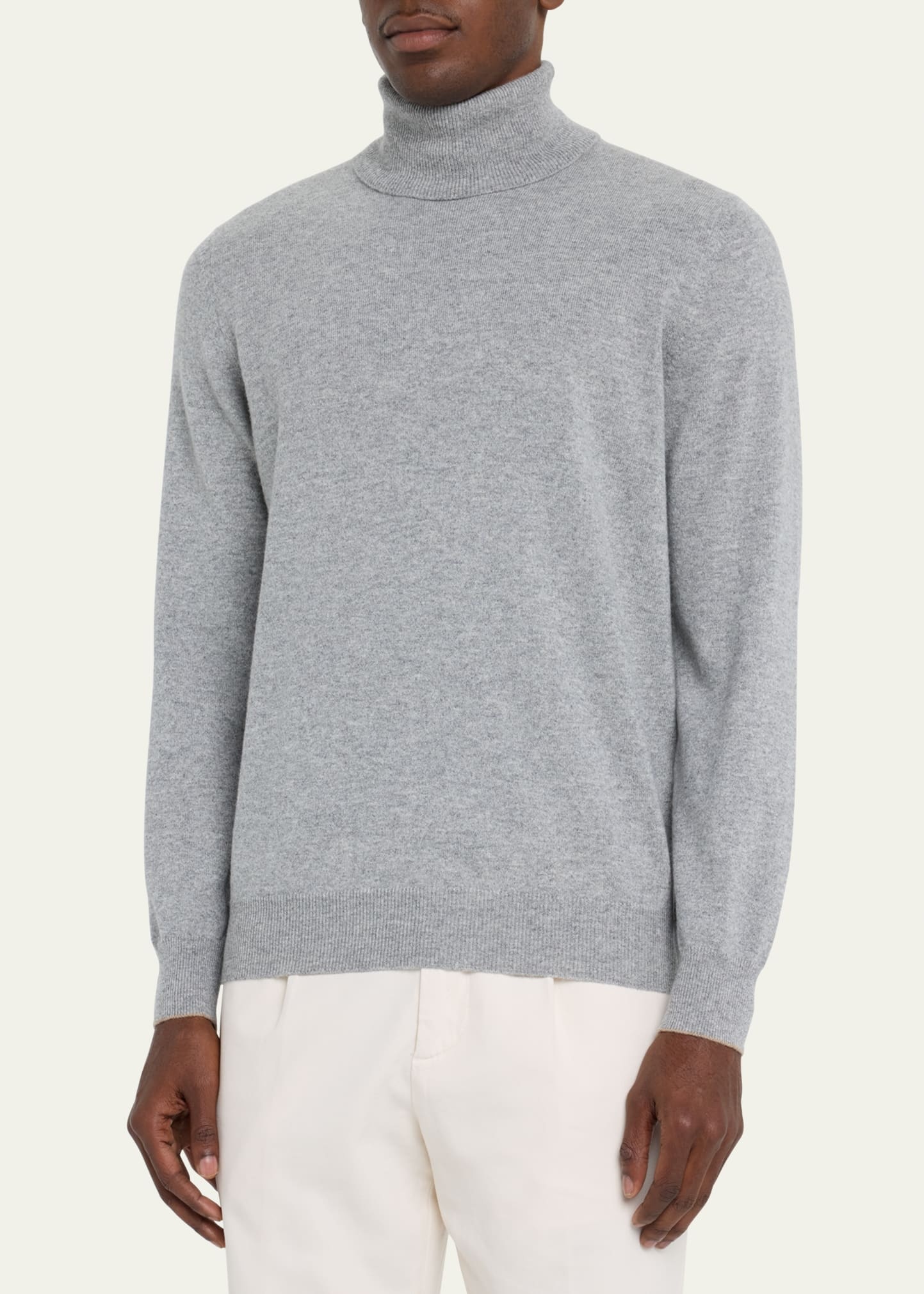 Men's Cashmere Turtleneck Sweater - 4