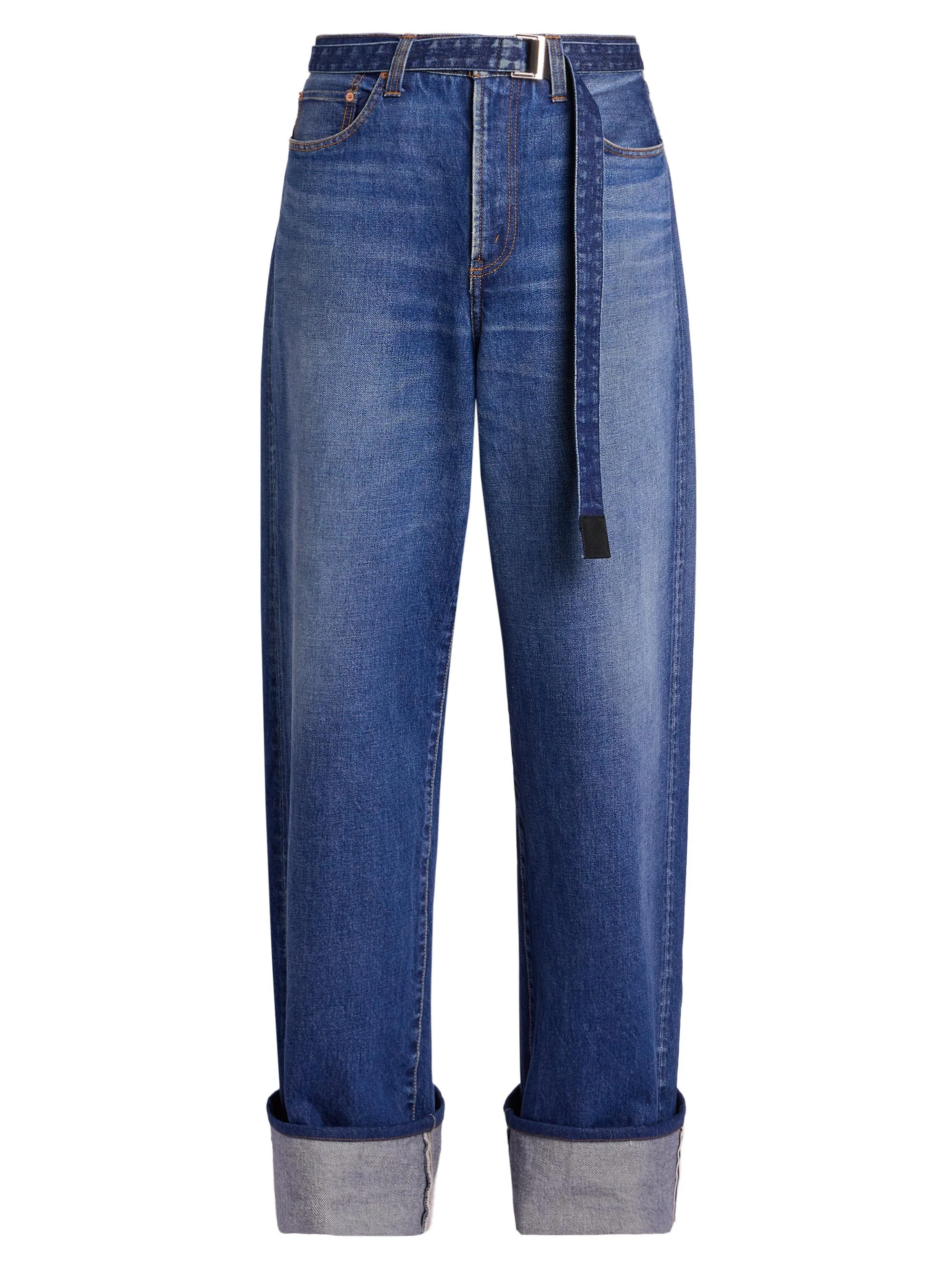 Men's Levi's x Sacai Rolled Wide-Leg Jeans - Indigo - 1