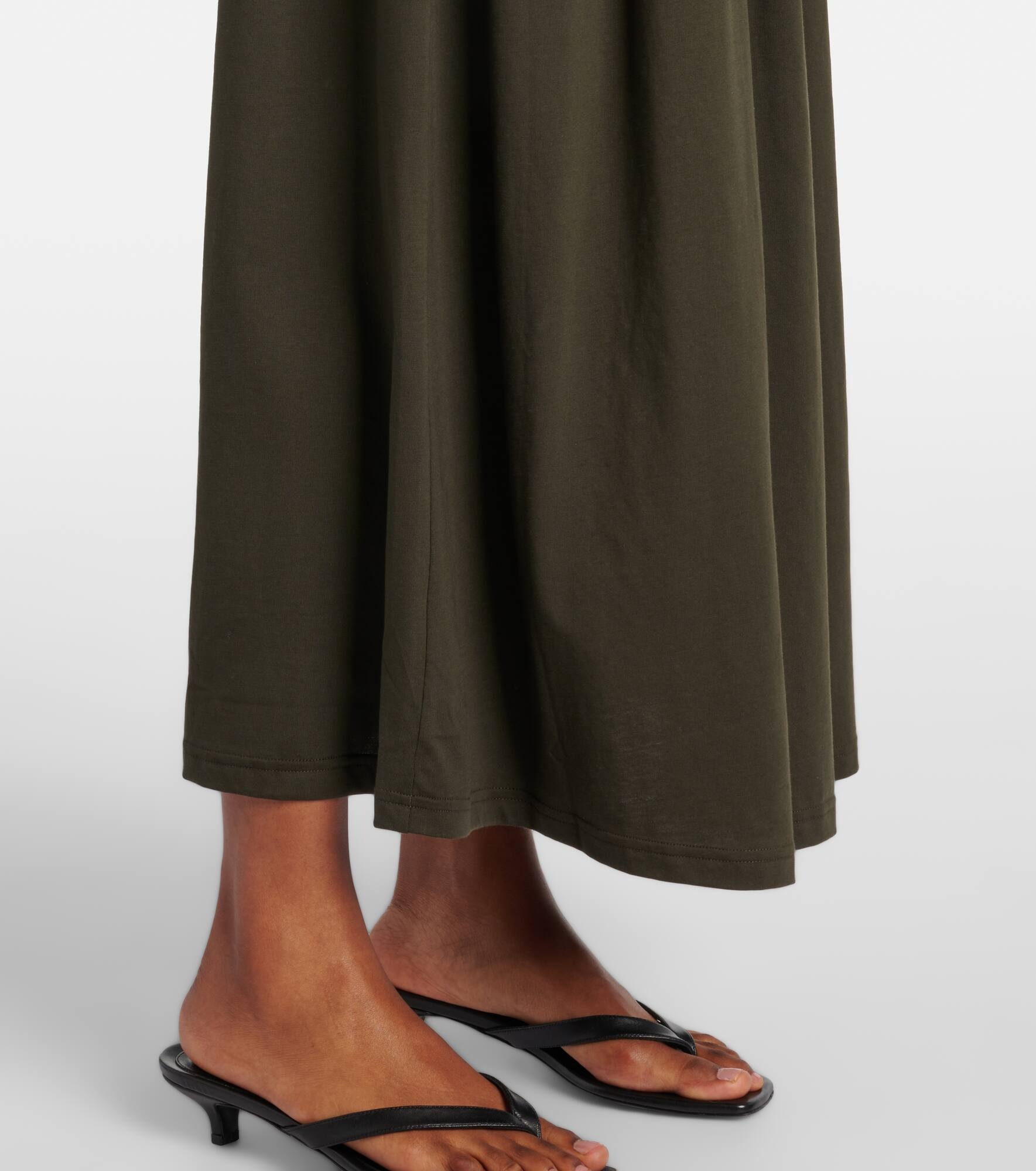 Cotton jersey maxi dress - 5