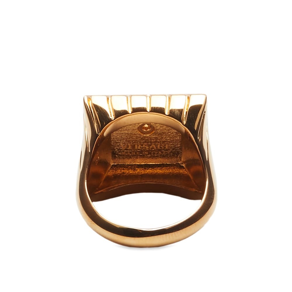 Versace Square Raised Medusa Ring - 3