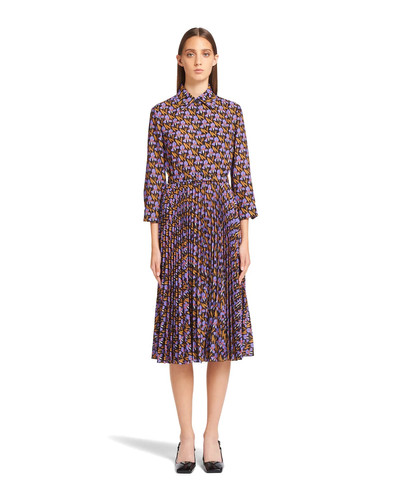 Prada Light printed sablé dress outlook