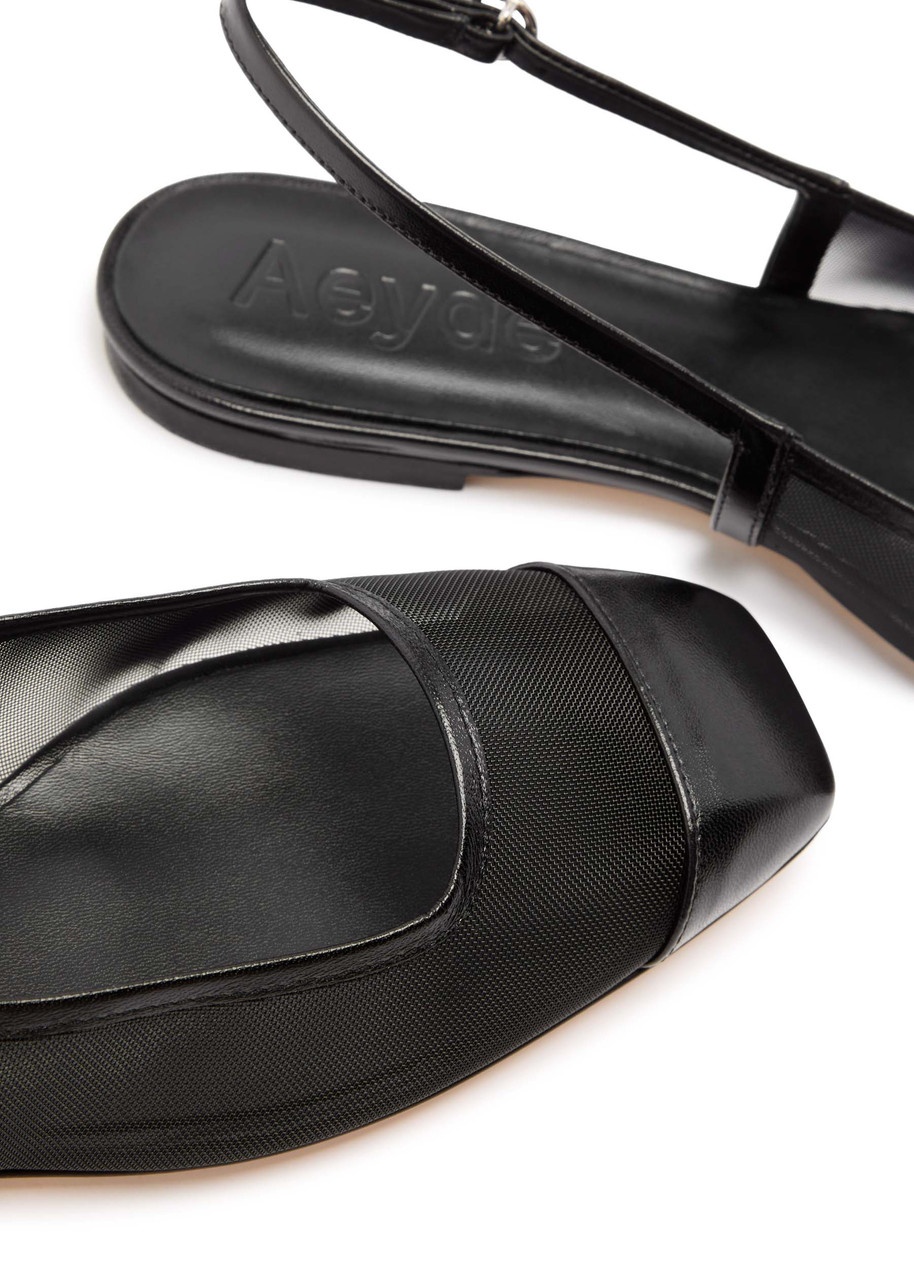 Aeyde Geraldine Mesh Slingback Ballet Flats - 4