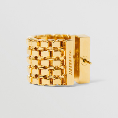 Burberry Gold-plated Chain-link Hoop Earrings outlook