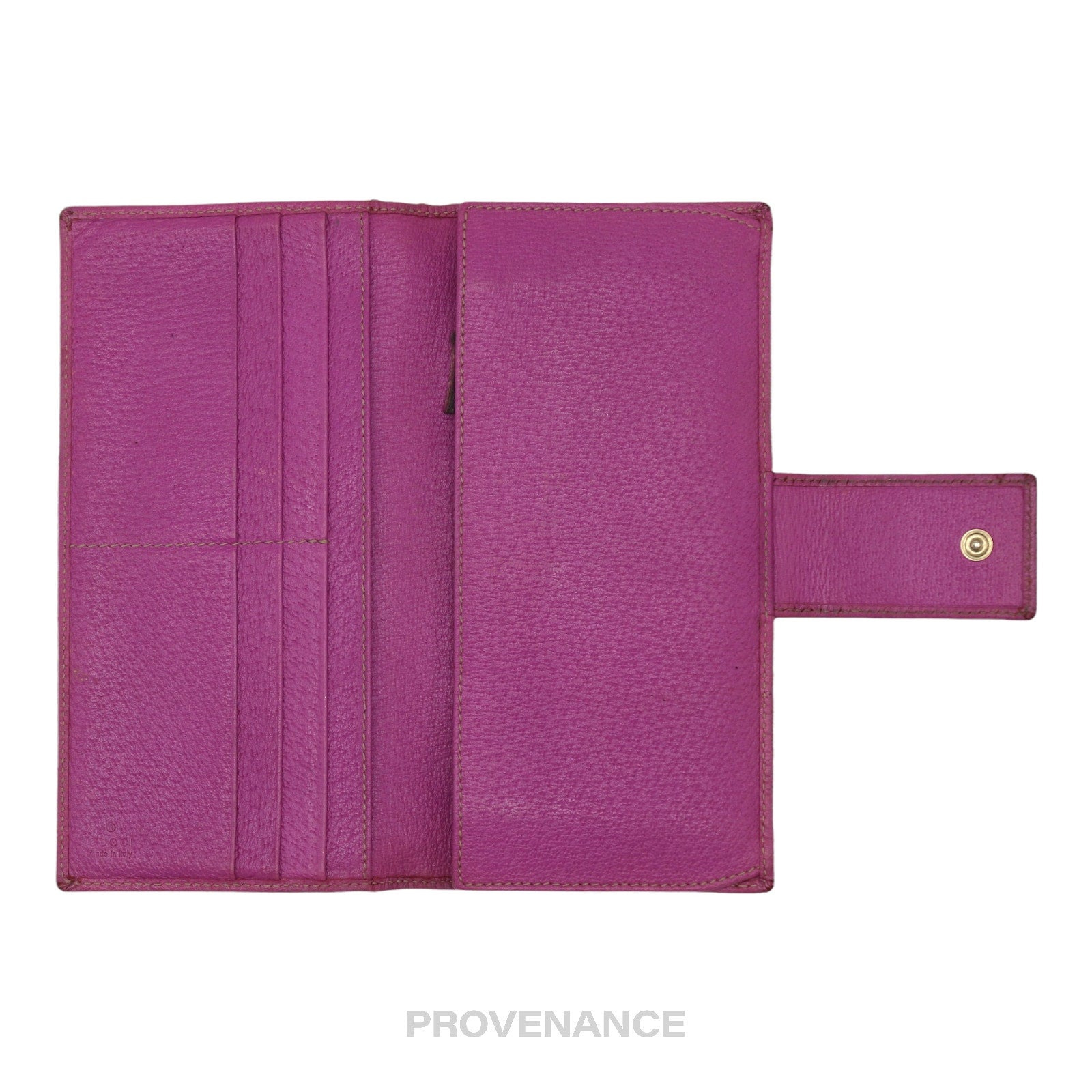 Gucci GG Canvas Long Wallet - Fuchsia - 6