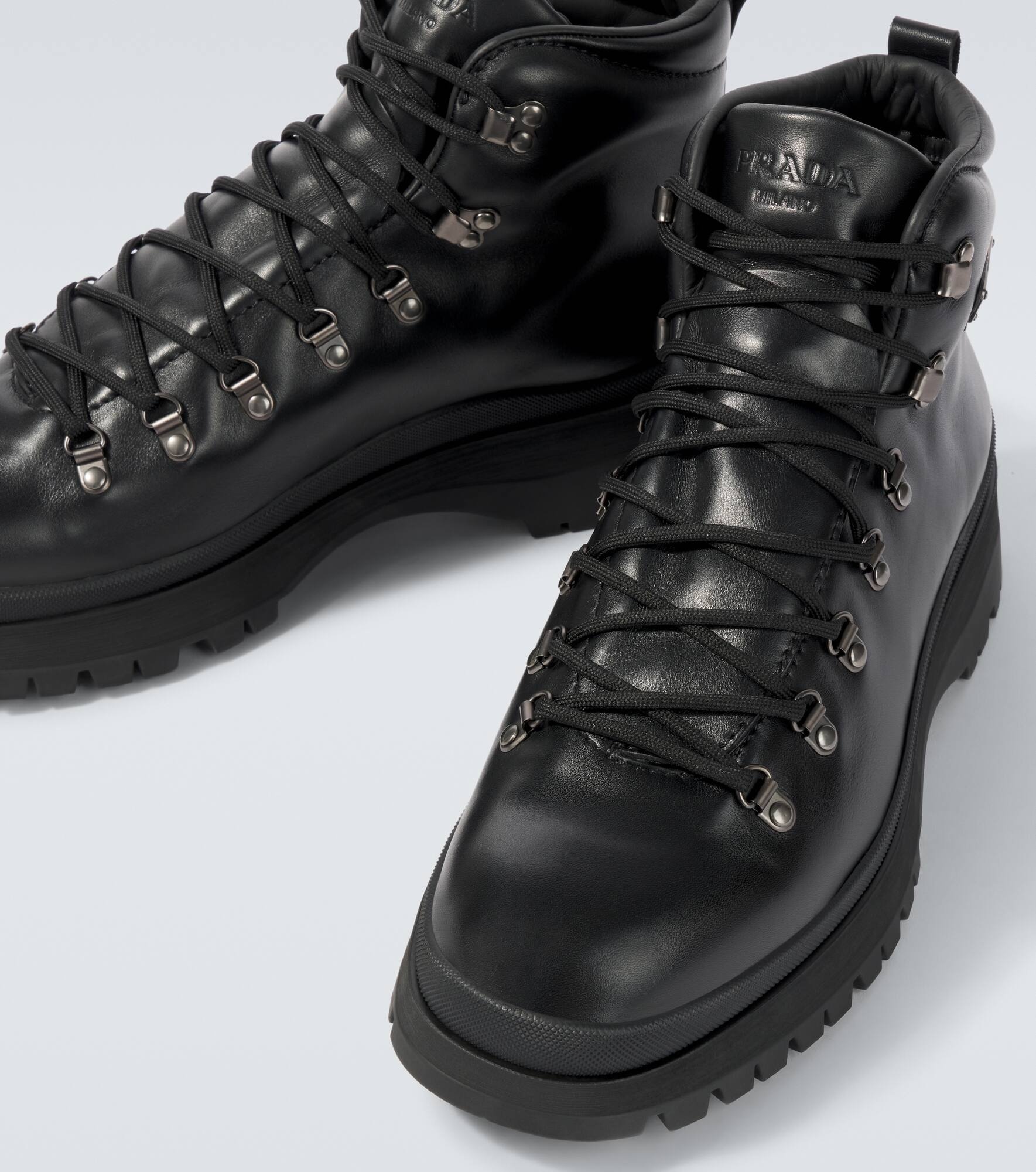 Brixxen leather lace-up boots - 3