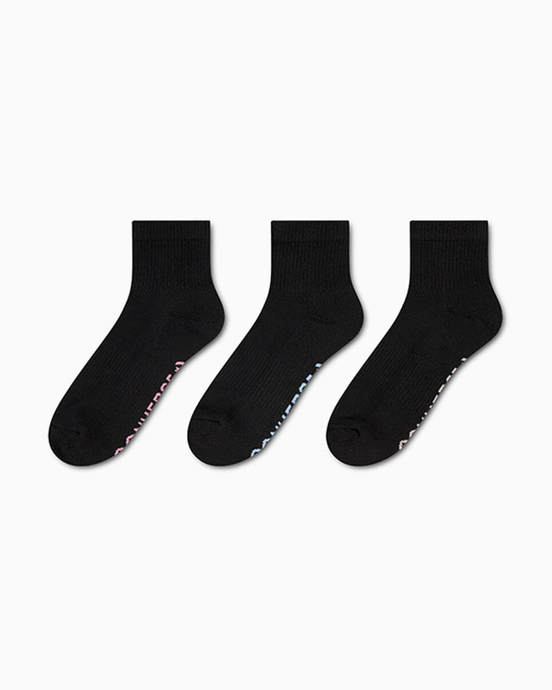 3-Pack Wordmark Quarter Socks 1