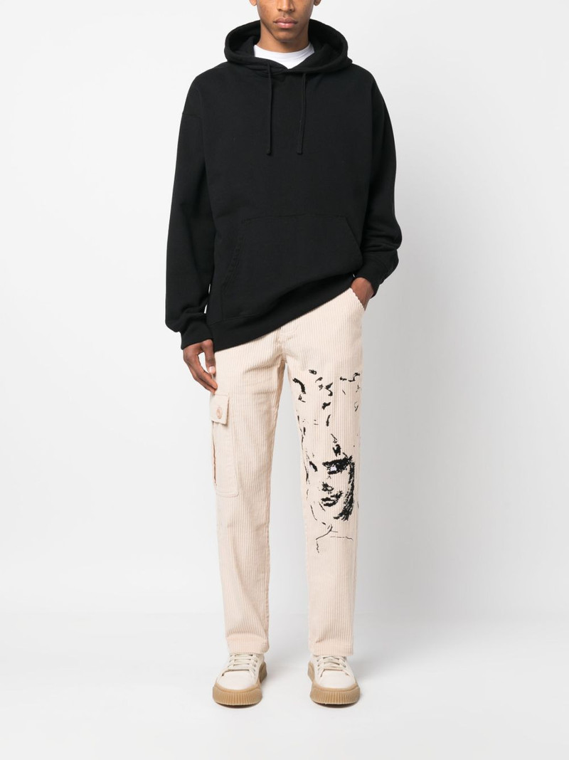 KidSuper embroidered-face straight-leg trousers outlook