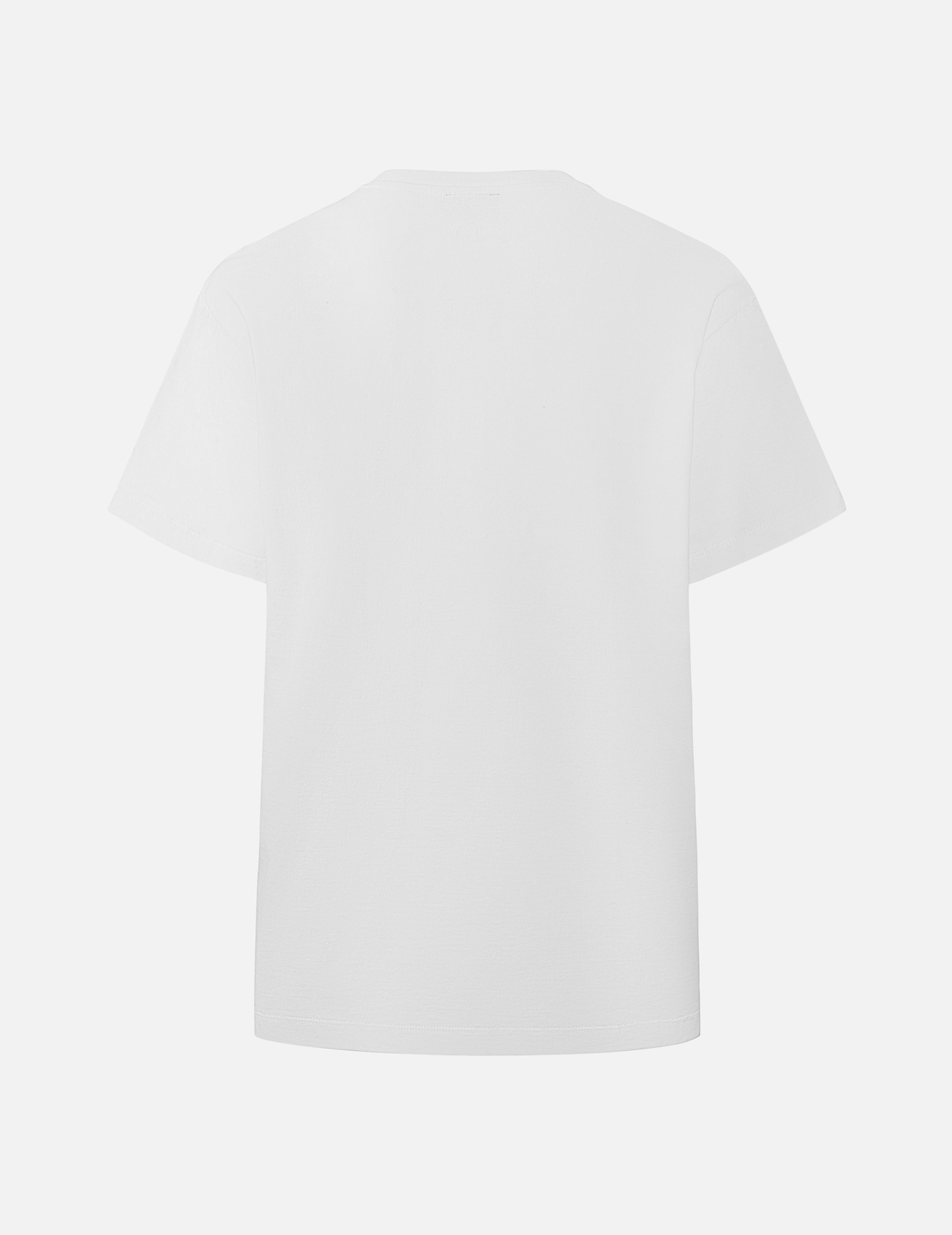 Seagull Print and Twisted Rope Logo Embroidery Boyfriend T-Shirt - 2