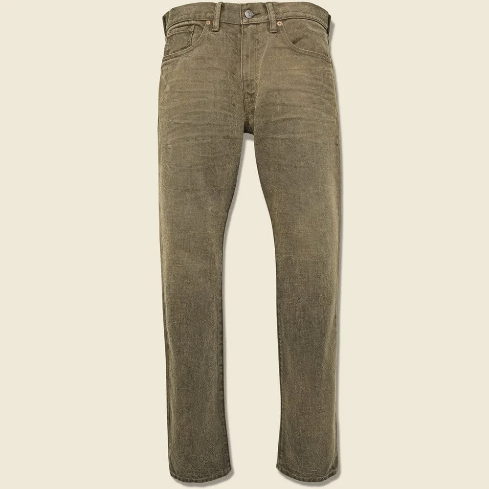 Slim Fit Jean - Distressed Brown - 1