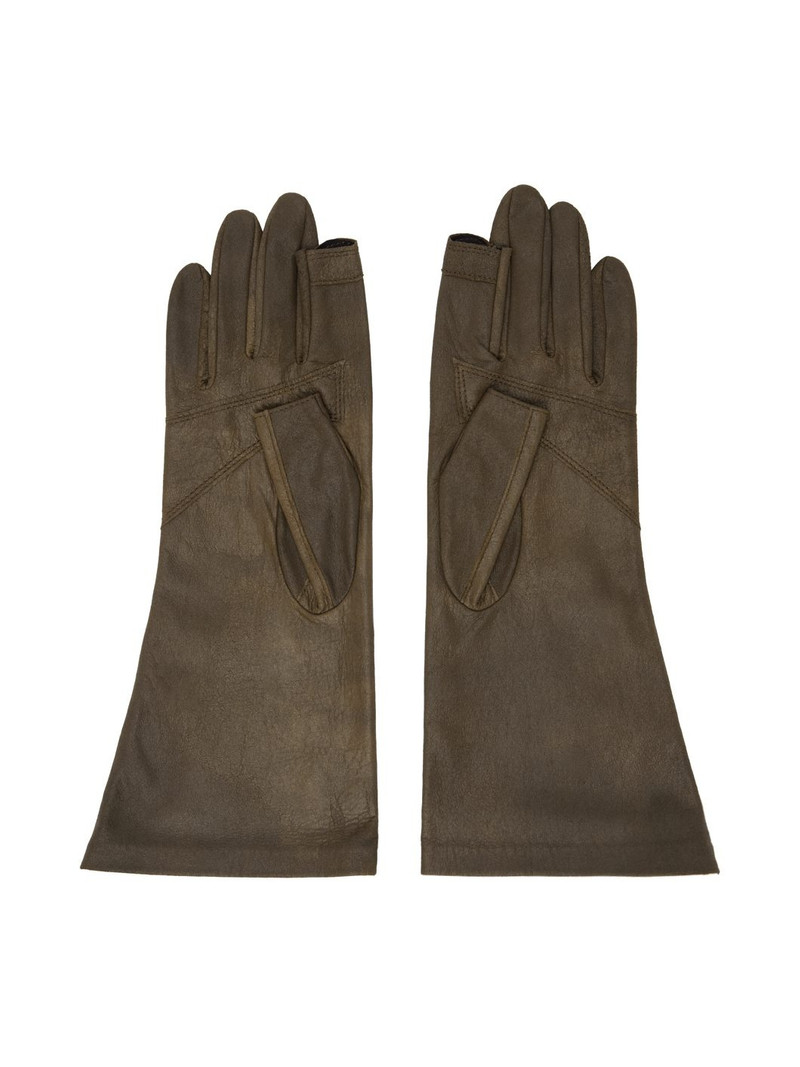 Rick Owens Khaki Porterville Short Gloves outlook
