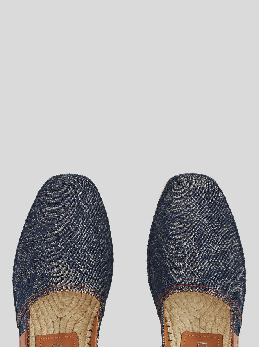 COTTON AND LINEN PAISLEY ESPADRILLES - 2