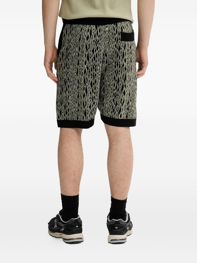 HUGO jacquard-pattern knitted shorts outlook