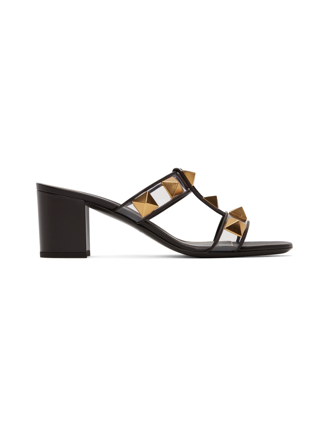 Brown Roman Stud Sandals - 1