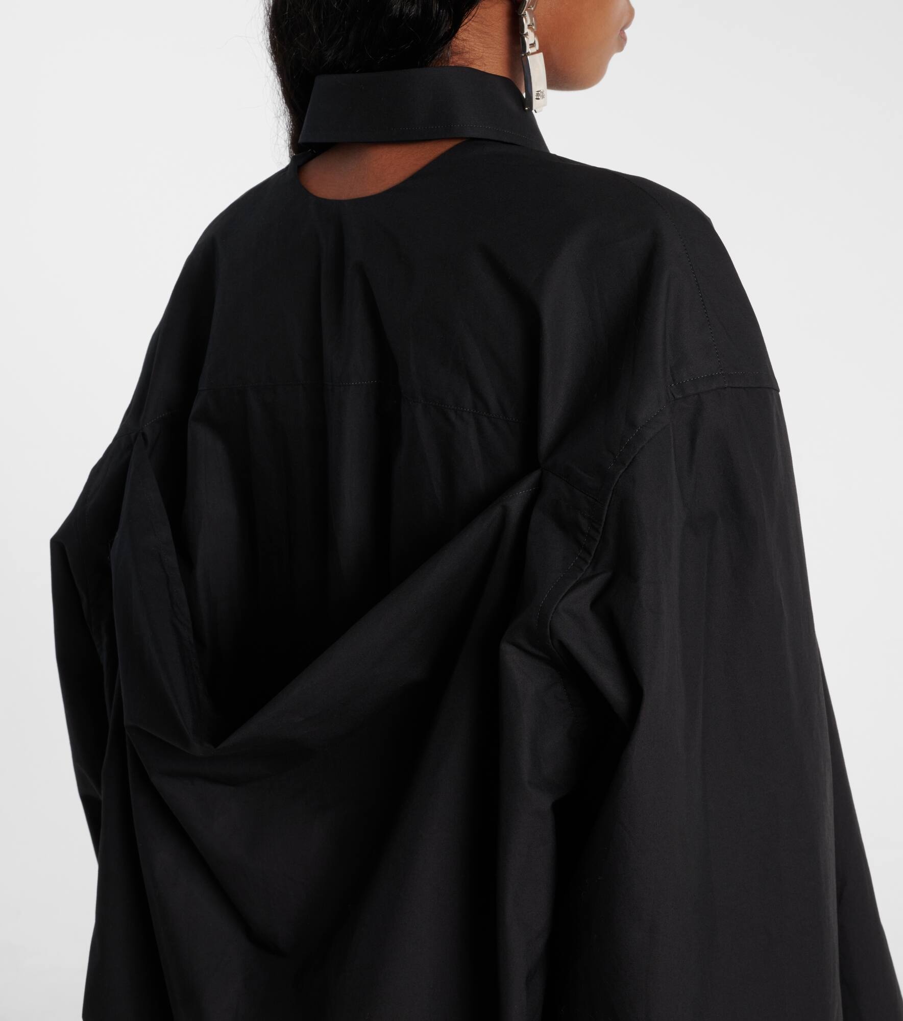 Suspended cotton shirt dress - 6