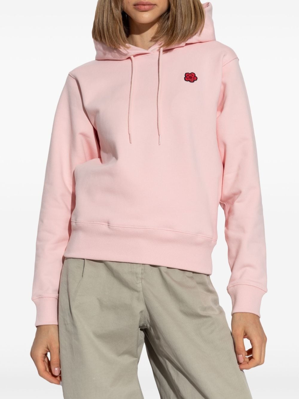 Boke Flower-print cotton hoodie - 3