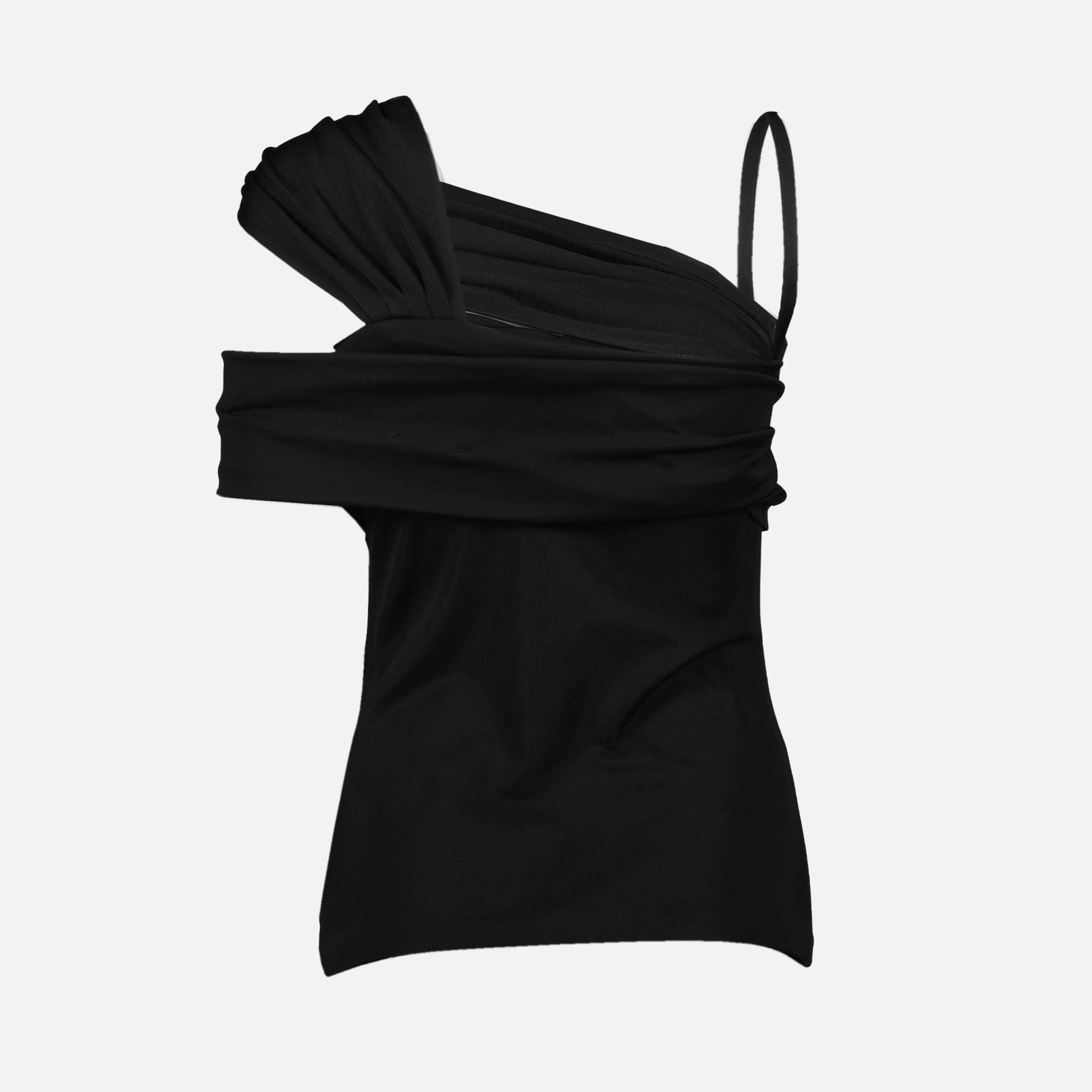 Top asymétrique noir - 4