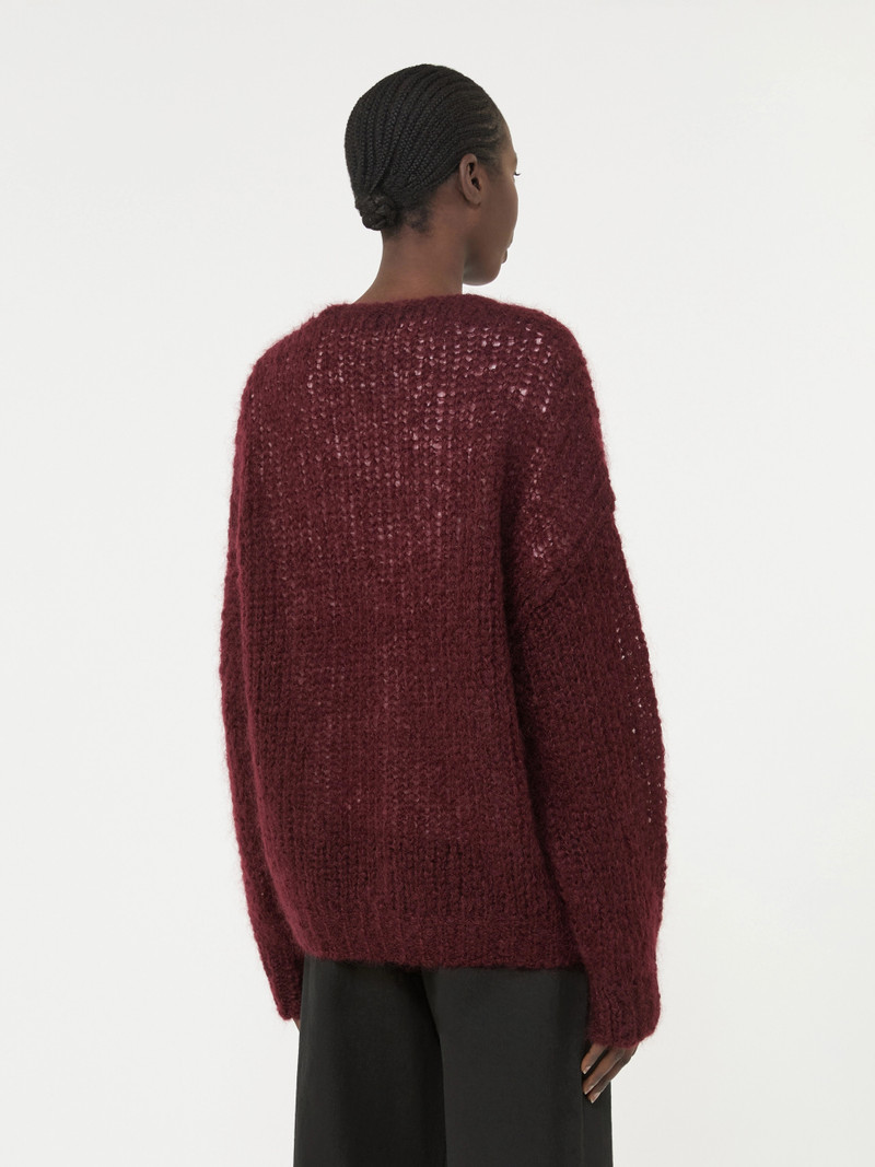 DANZA Mohair cardigan - BORDEAUX 4