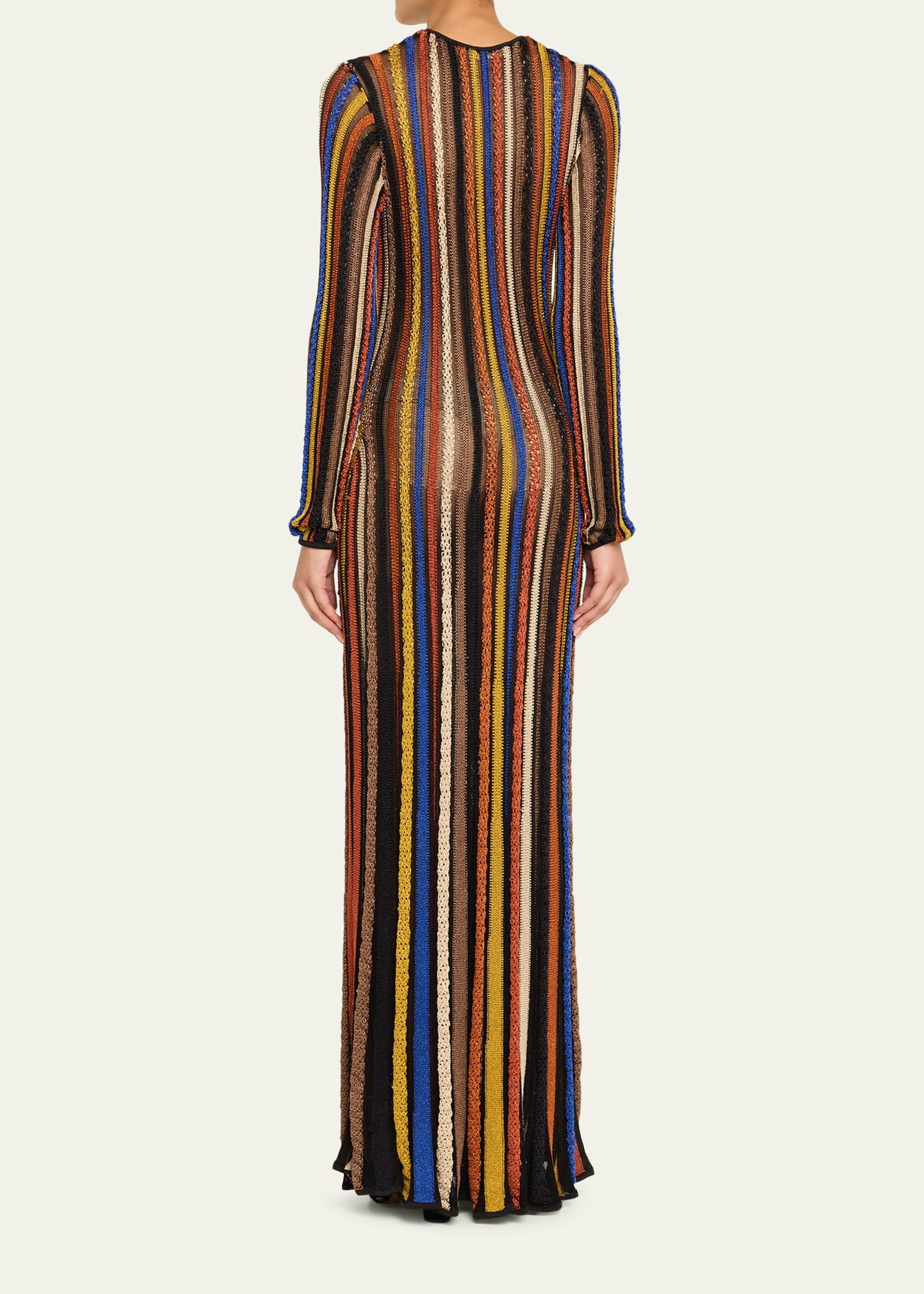 Albie Stripe Knit Long-Sleeve Dress - 3