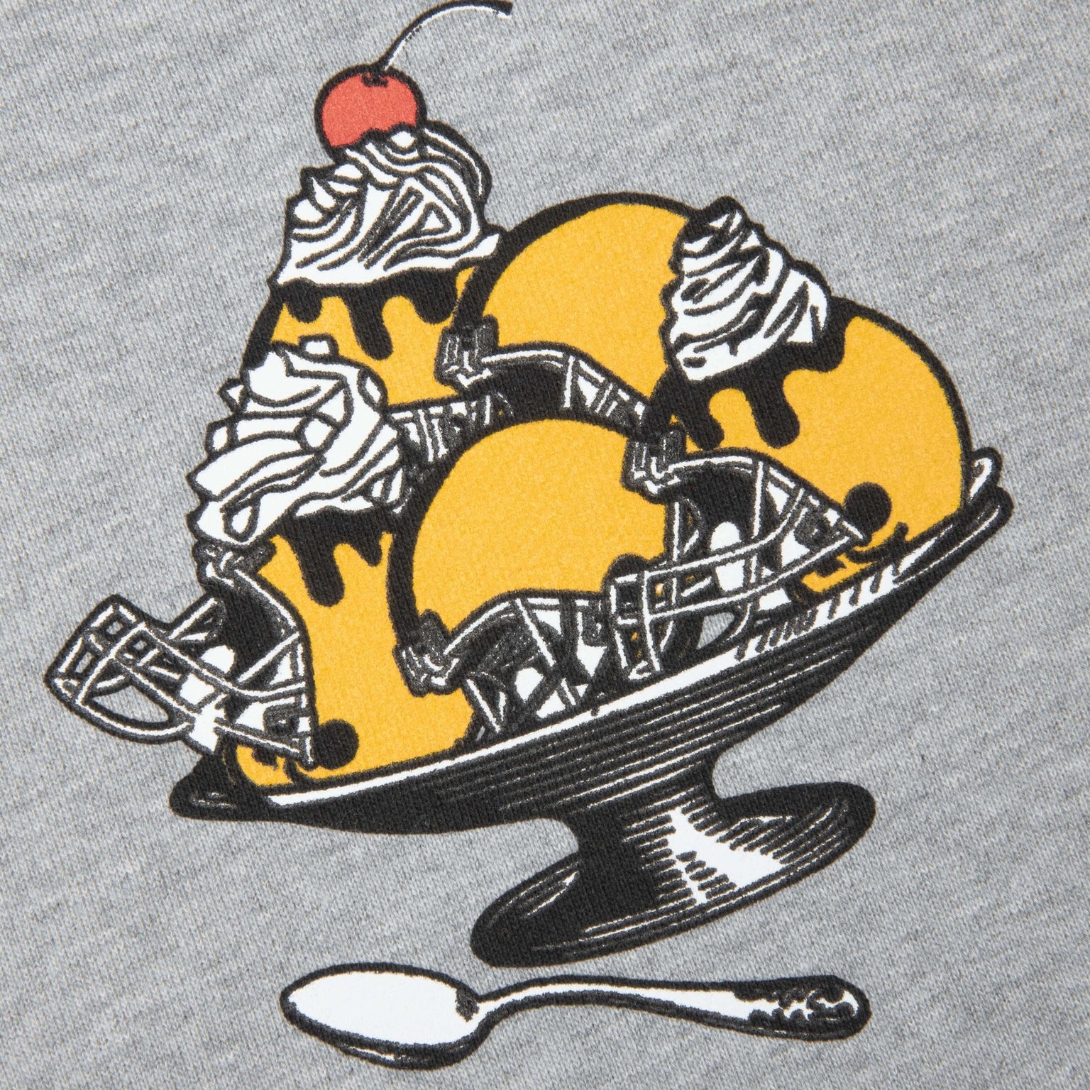 FEATURE X ICECREAM SUPER BOWL HOODIE - HEATHER GREY - 3