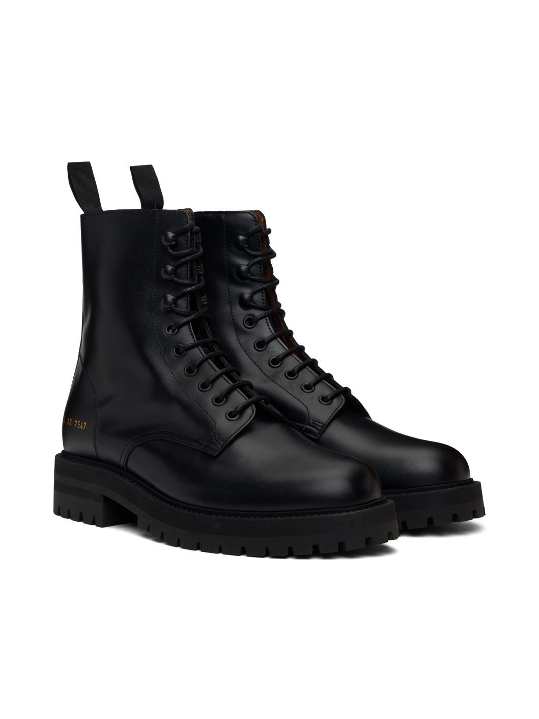 ブーツ Common Projects Combat boots Common Projects Black Combat Boots | REVERSIBLE