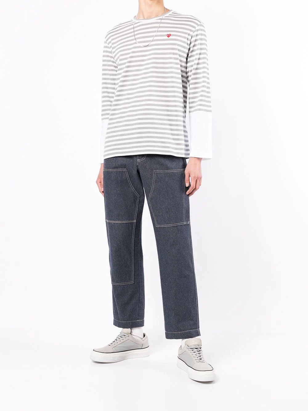 striped long-sleeve T-shirt - 2