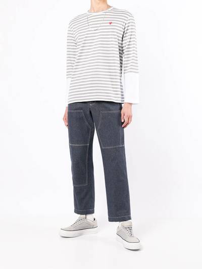 Comme des Garçons PLAY striped long-sleeve T-shirt outlook