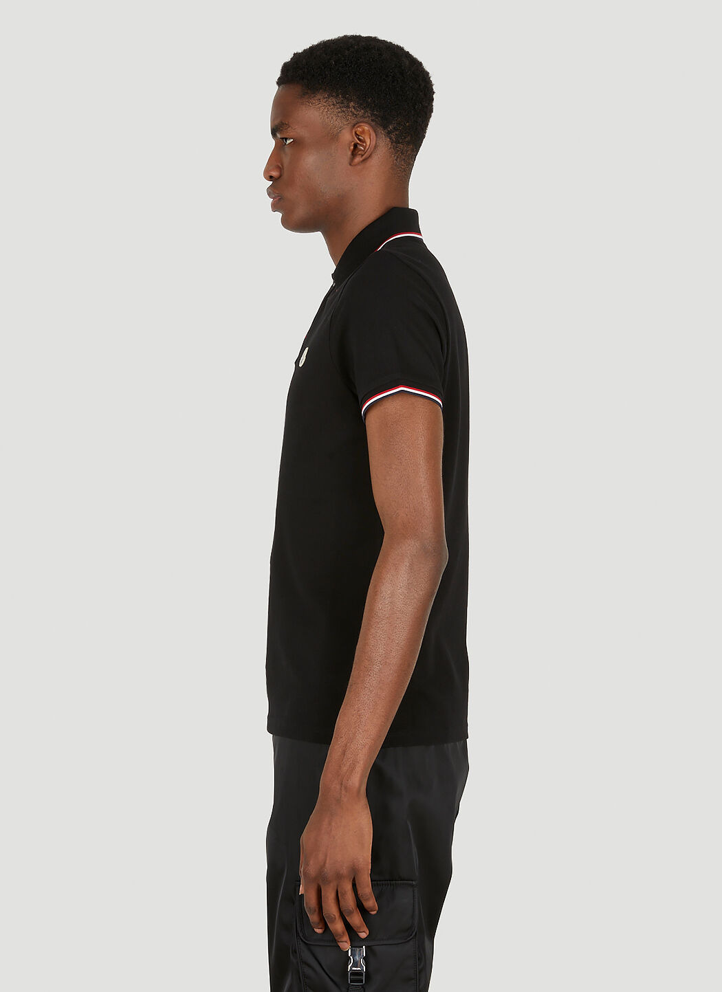 Stripe Trims Polo Shirt - 3