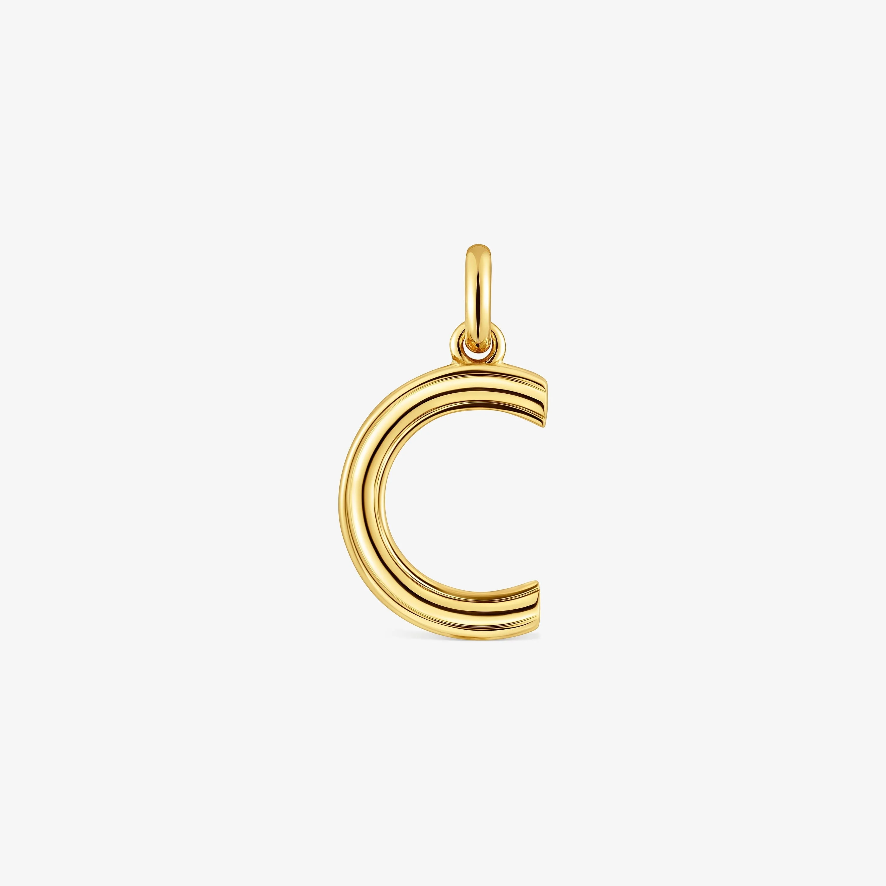 Medium 18K gold vermeil letter C Pendant TOUS Alphabet - 1