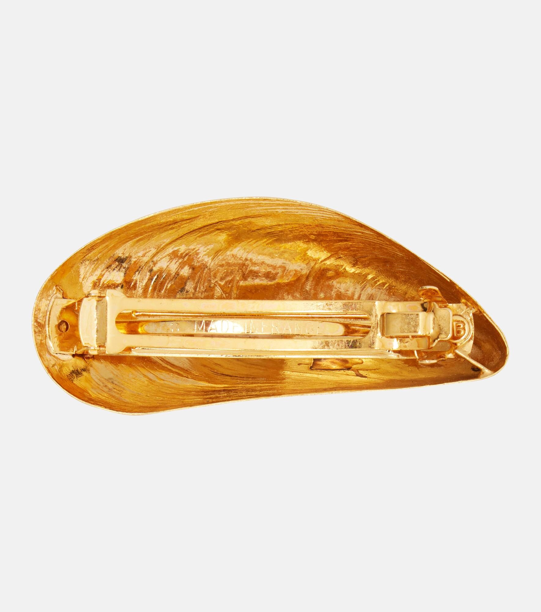 Gold-plated barrette - 4