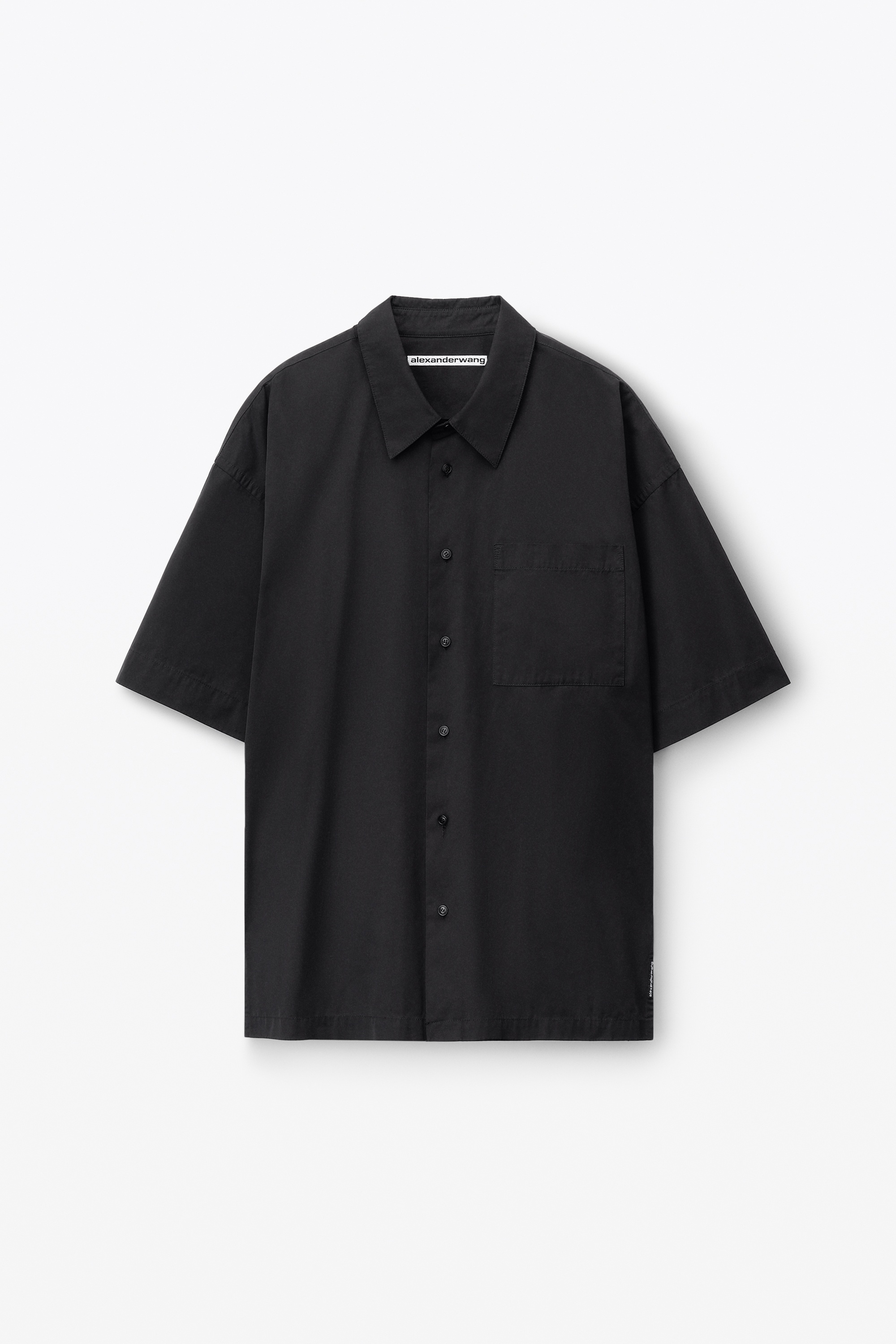 short sleeve shirt in technical cotton - 1