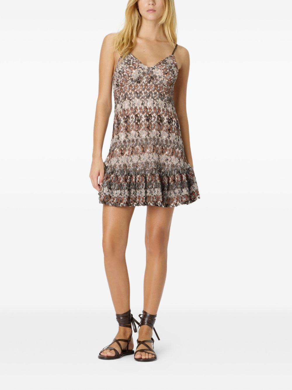camouflage-pattern mini dress - 2