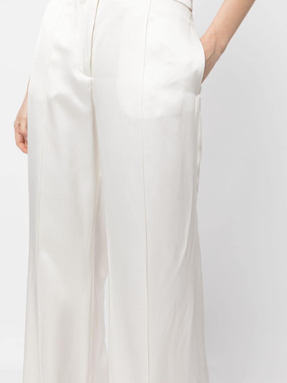 high-waisted wide-leg trousers - 5