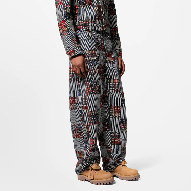 Hickory Damier Denim Workwear Pants 2