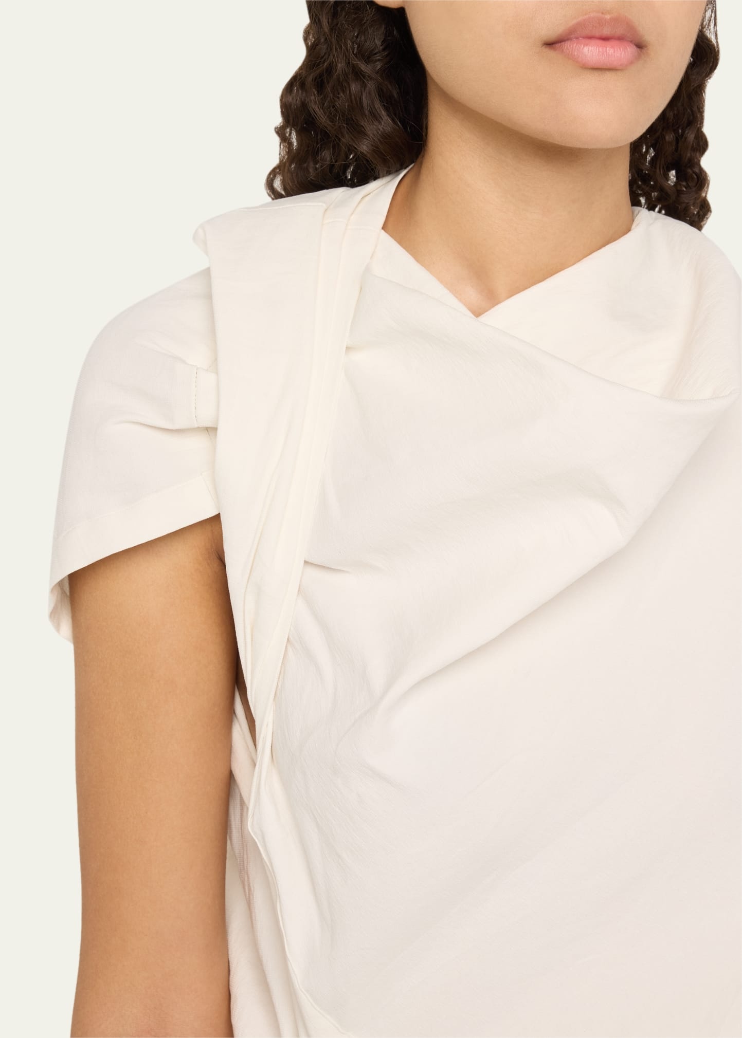 ISSEY MIYAKE Envision Draped Asymmetric Top
